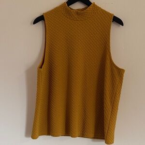 Anthropologie Mustard Sleeveless Top